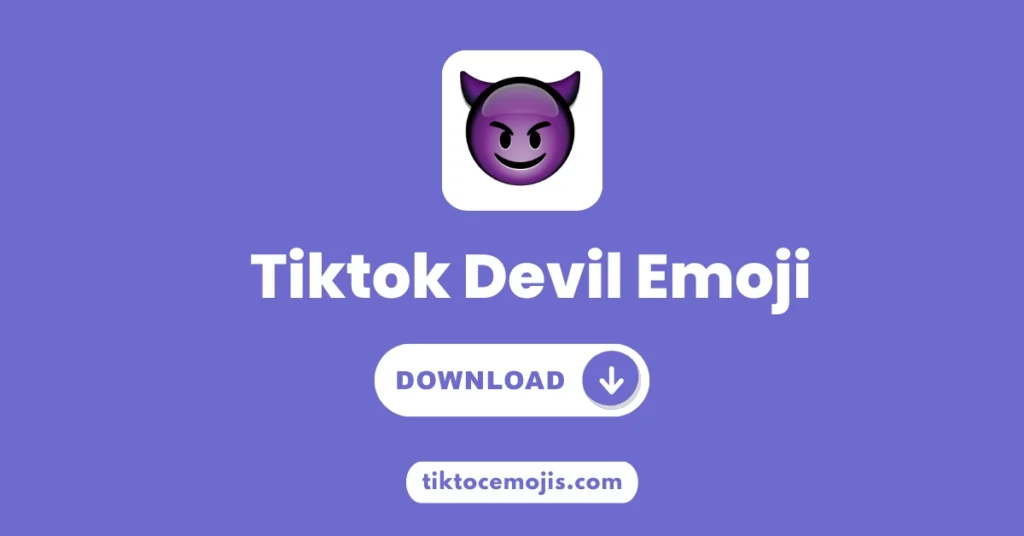 Tiktok Devil Emoji