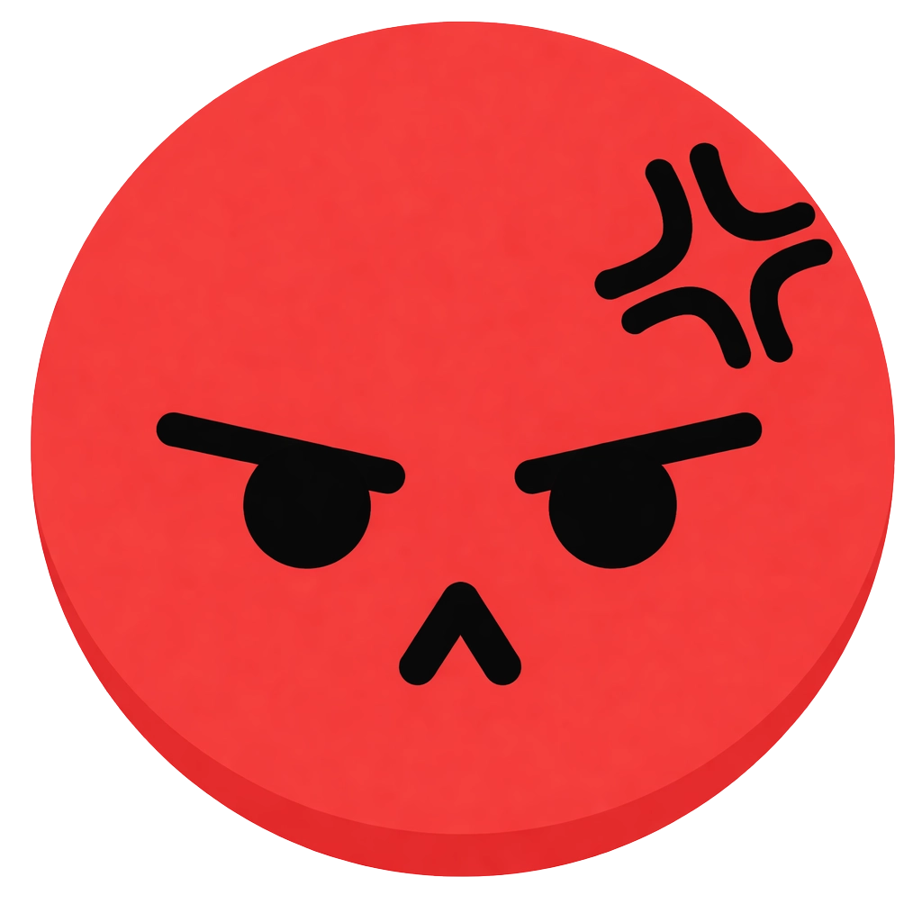angry tiktok emoji