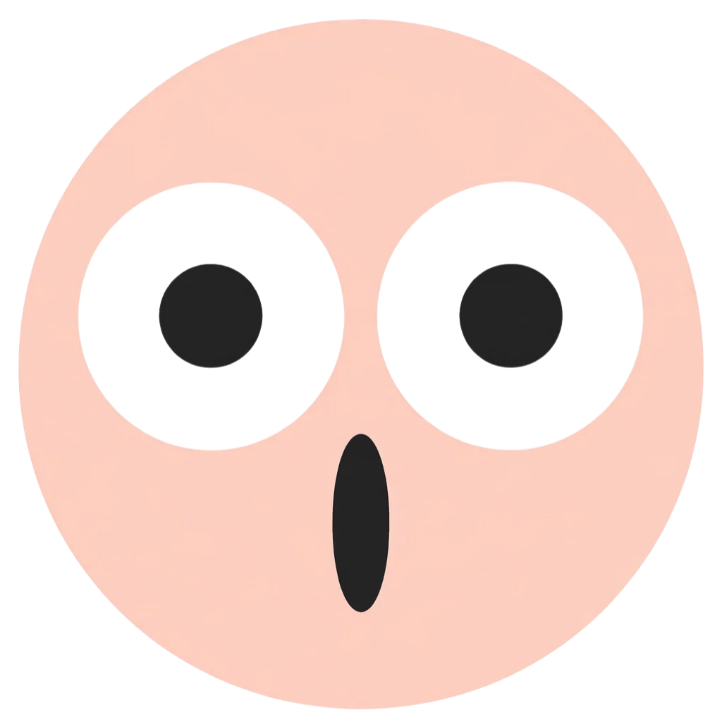 surprised tiktok emoji